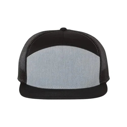 Richardson 168 7 - Flat Bill Panel Trucker Hat