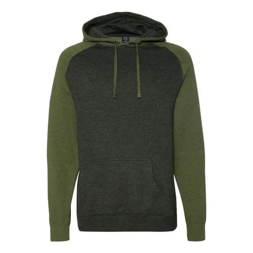 Mens' - Independent Trading Co. IND40RP - Raglan Hooded Sweatshirt