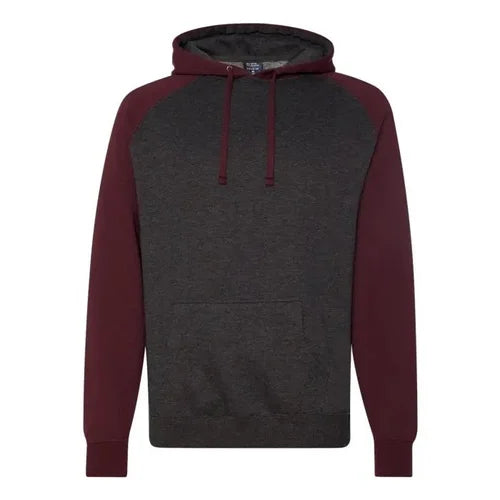 Mens' - Independent Trading Co. IND40RP - Raglan Hooded Sweatshirt