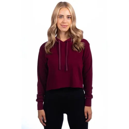 Ladies' - Level 9384 - Cropped Pullover Hooded Sweatshirt