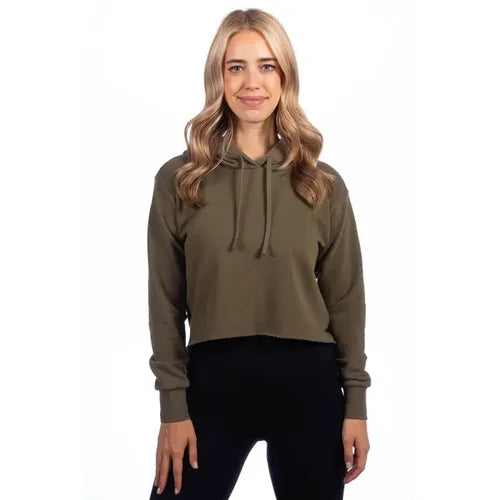 Ladies' - Level 9384 - Cropped Pullover Hooded Sweatshirt