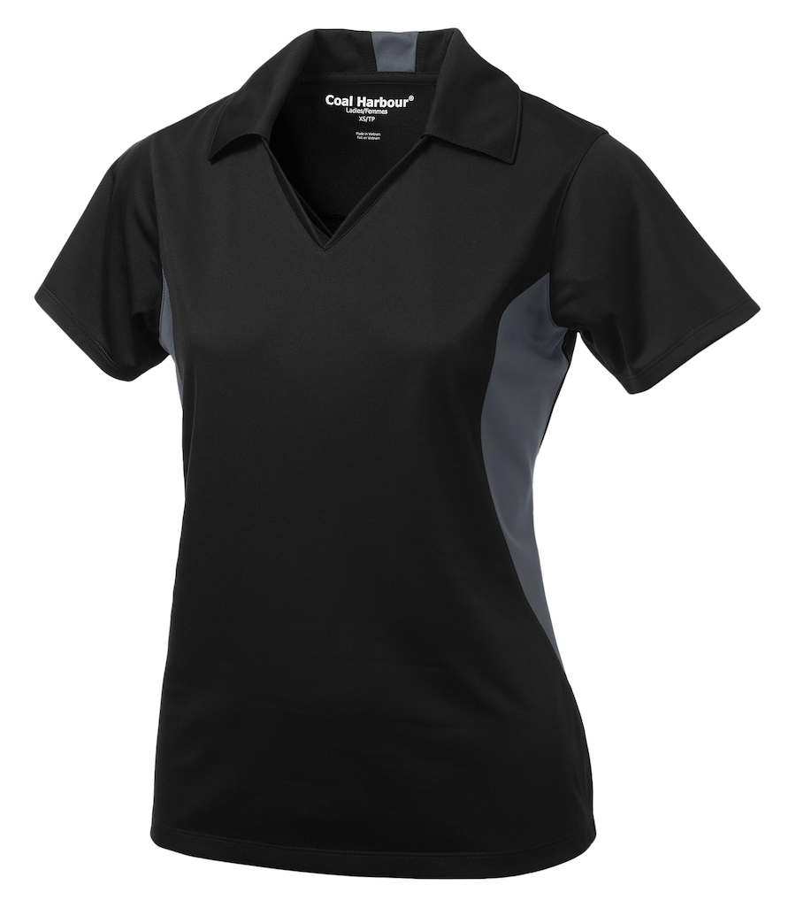 COAL HARBOUR® SNAG RESISTANT COLOUR BLOCK LADIES' POLO. L4001