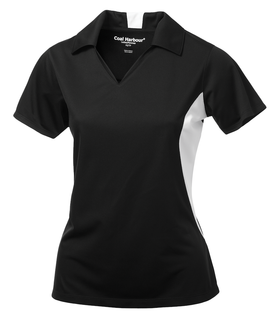 COAL HARBOUR® SNAG RESISTANT COLOUR BLOCK LADIES' POLO. L4001