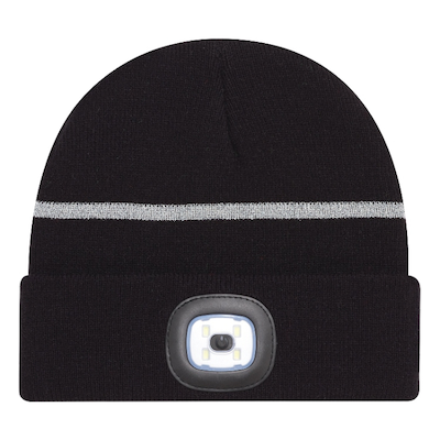 AJM International 9X190M - Acrylic Cuff Toque with LED light (Reflective, Safety)