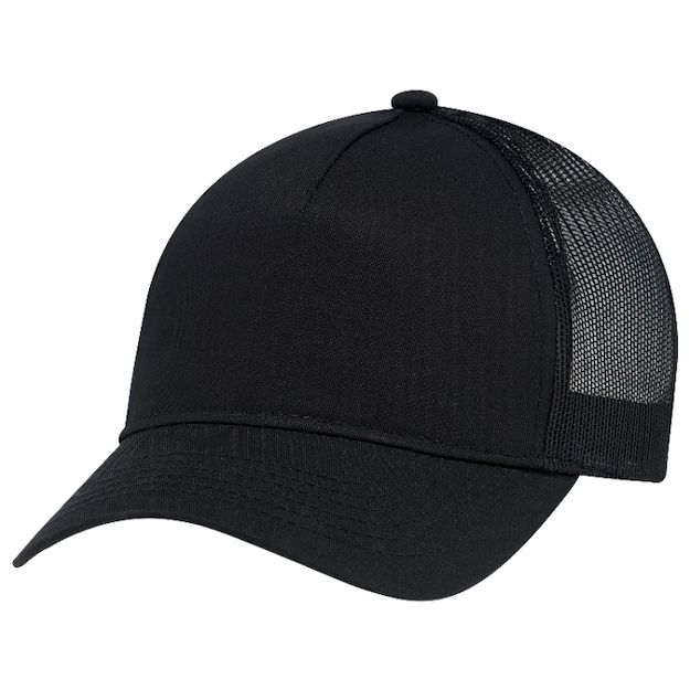 AJM International 5970L - Polycotton / Nylon Mesh 5 Panel Constructed Full-Fit-Five (Mesh Back, Women's) - WHOL.