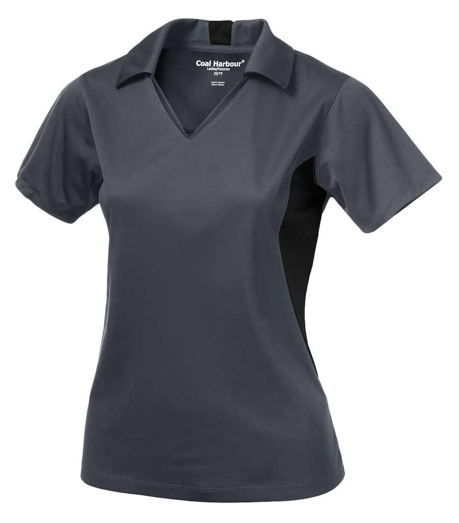 COAL HARBOUR® SNAG RESISTANT COLOUR BLOCK LADIES' POLO. L4001