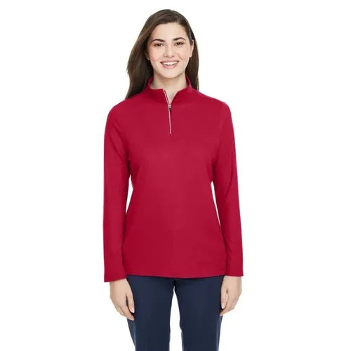 Ladies' - 365 CE405W - Fusion ChromaSoft Pique Quarter-Zip