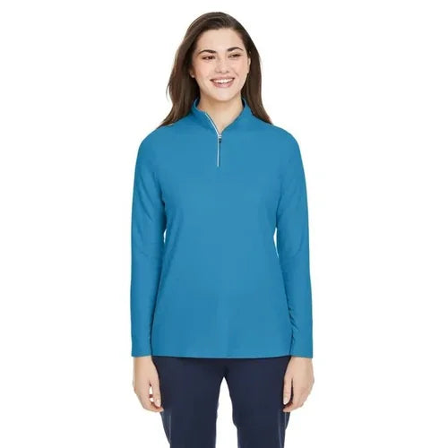 Ladies' - 365 CE405W - Fusion ChromaSoft Pique Quarter-Zip