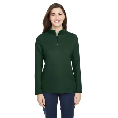 Ladies' - 365 CE405W - Fusion ChromaSoft Pique Quarter-Zip