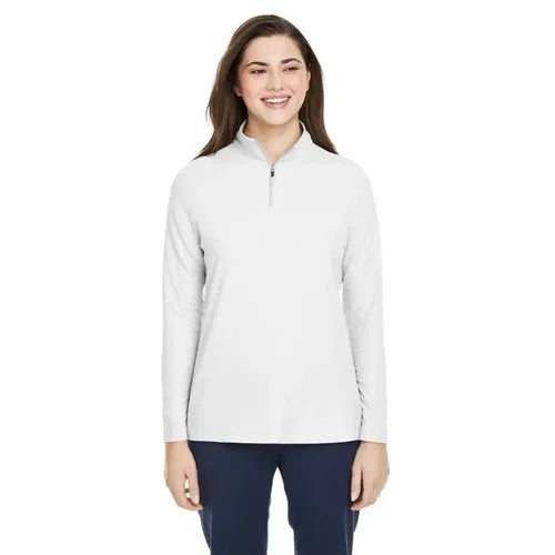 Ladies' - 365 CE405W - Fusion ChromaSoft Pique Quarter-Zip