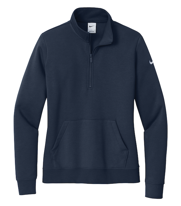 NIKE CLUB FLEECE SLEEVE SWOOSH LADIES' 1/2 ZIP. NKDX6720
