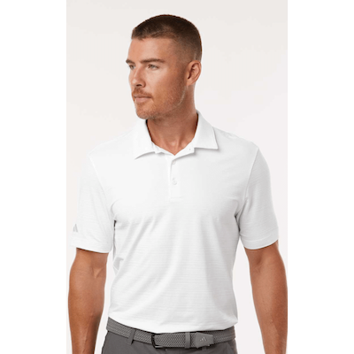 Adidas A704 - Men's Textured Stripe Polo