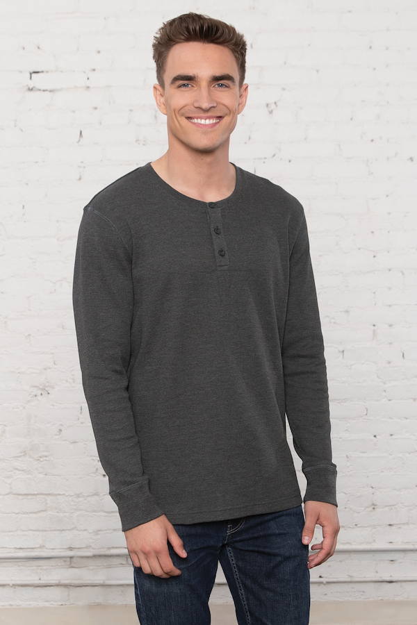 ATC™ ESACTIVE® VINTAGE THERMAL LONG SLEEVE HENLEY. ATC8064