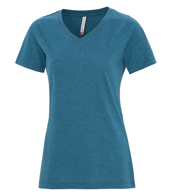 ATC™ EUROSPUN® RING SPUN V-NECK LADIES' TEE. ATC8001L