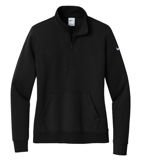 NIKE CLUB FLEECE SLEEVE SWOOSH LADIES' 1/2 ZIP. NKDX6720