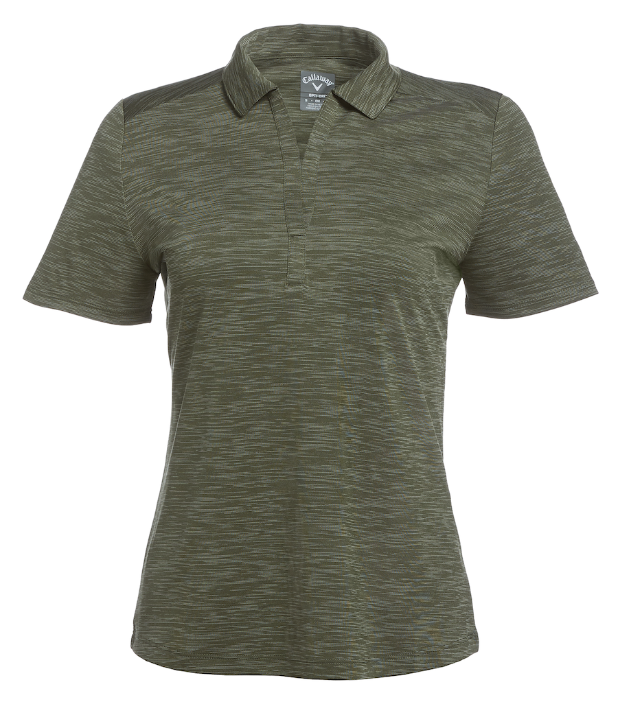 CALLAWAY BROKEN STRIPE TEXTURE LADIES' POLO. CGW751 - WHOL.