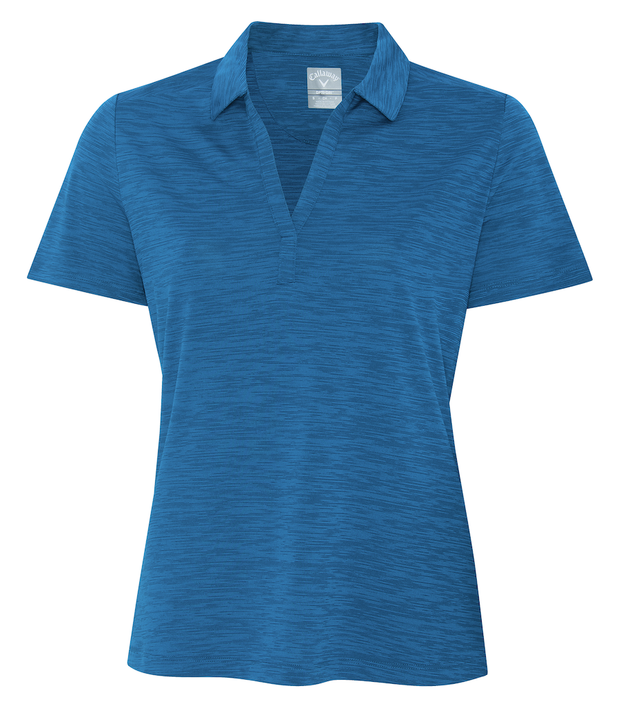 CALLAWAY BROKEN STRIPE TEXTURE LADIES' POLO. CGW751 - WHOL.