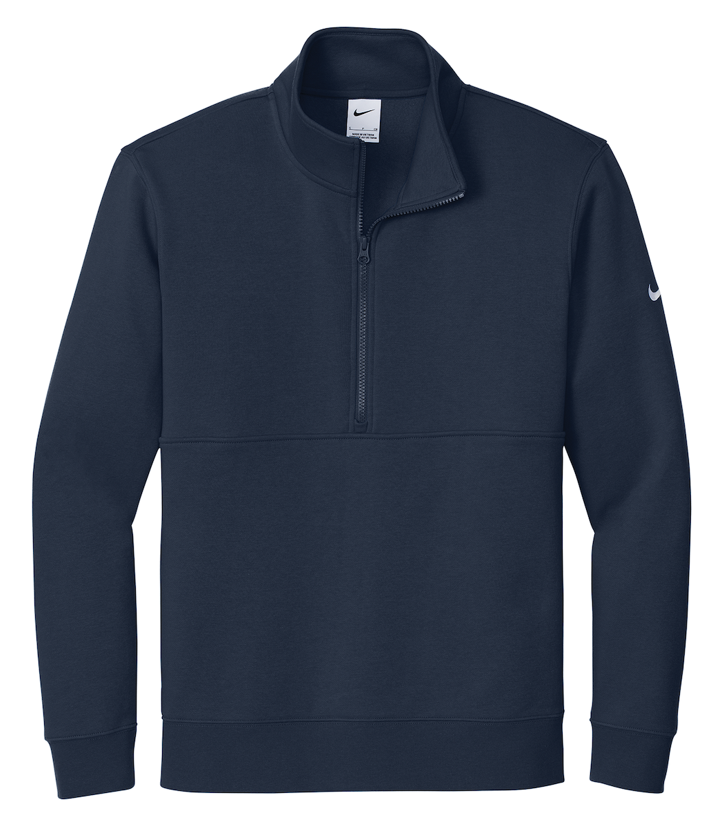 NIKE CLUB FLEECE SLEEVE SWOOSH 1/2 ZIP. NKDX6718