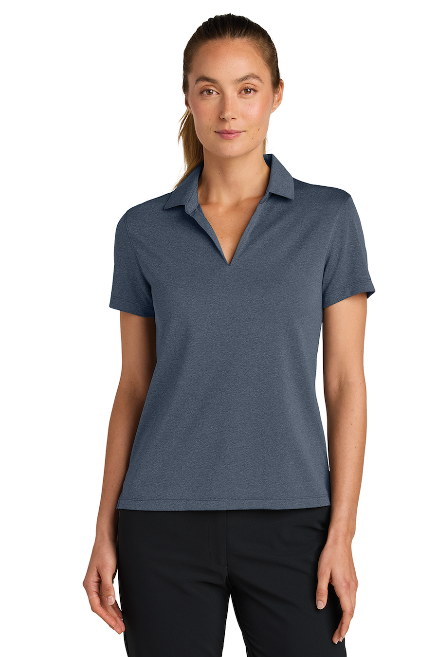 NIKE Dri-FIT SMOOTH HEATHER LADIES’ POLO. NKFQ4793