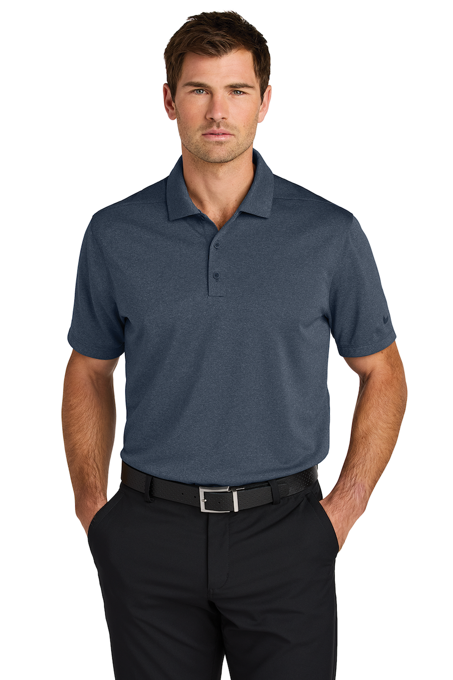 NIKE Dri-FIT SMOOTH HEATHER POLO. NKFQ4794