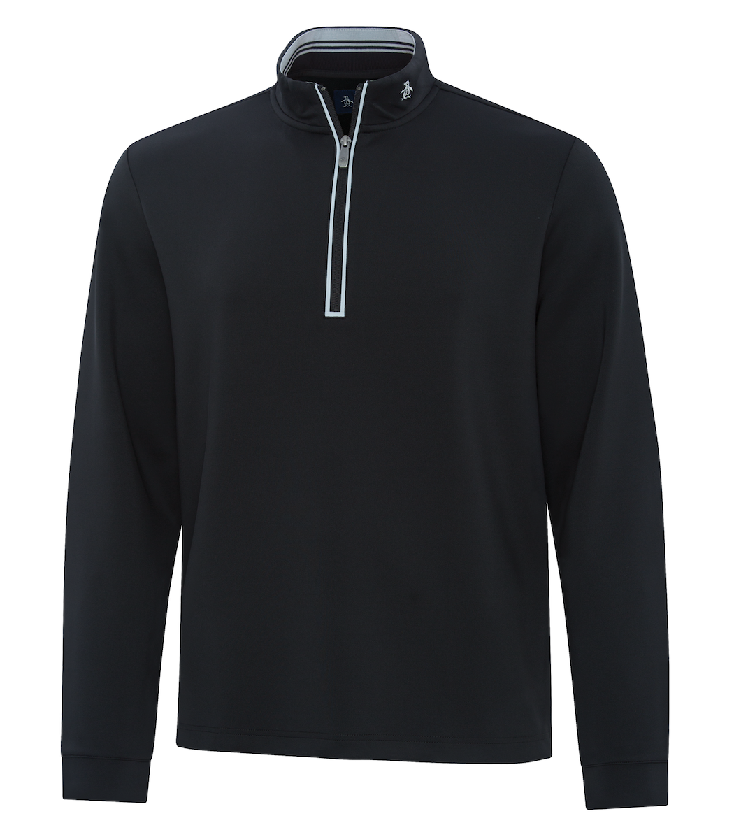 ORIGINAL PENGUIN® CLUBHOUSE MOCK ¼ ZIP PULLOVER. OGKSA049